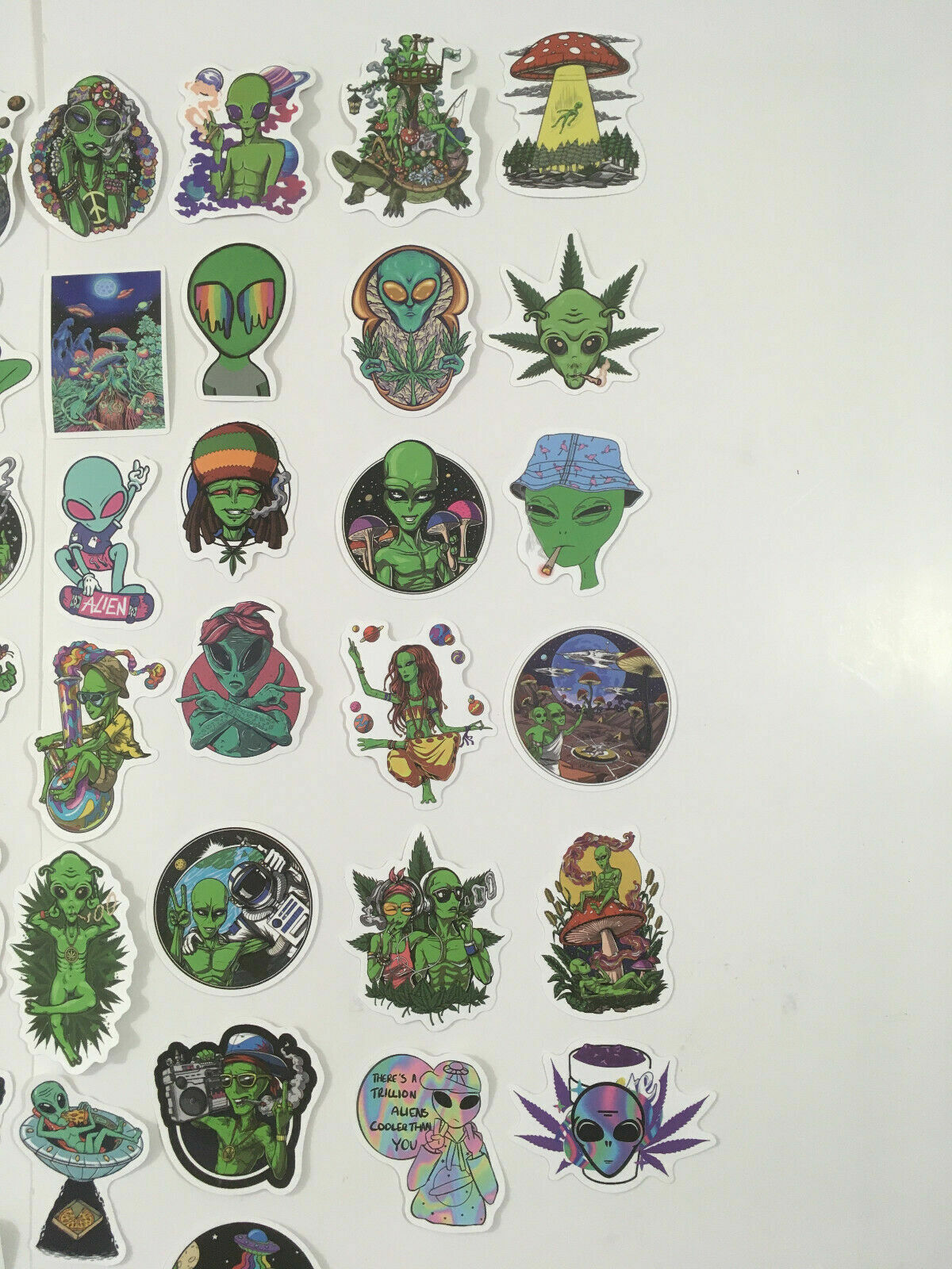 Alien Stickers UFO Planet Space Sticker Roswell Area 51 X Files – 50 Stickers