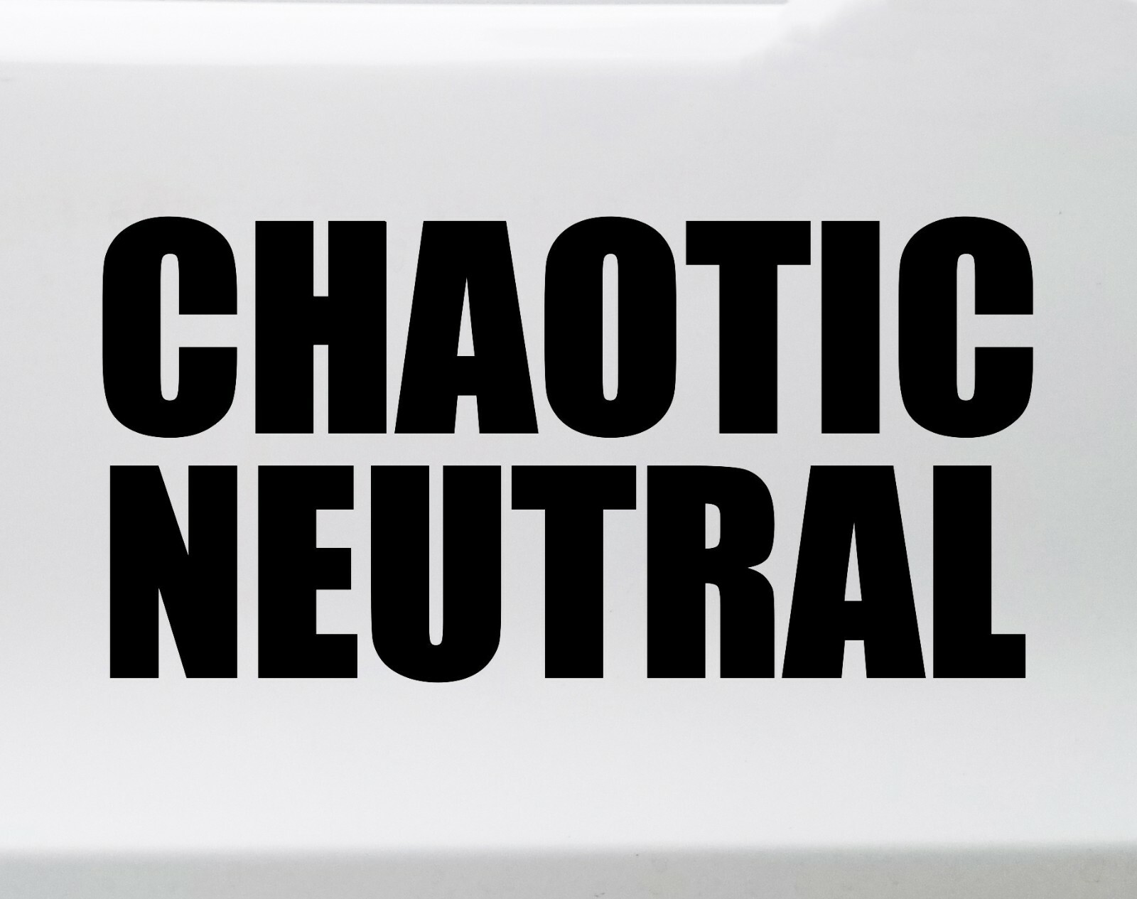 Chaotic Neutral Vinyl Sticker – RPG Role Playing Character Alignment V2 – Decal