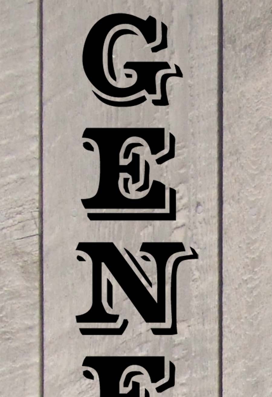 General Store Pantry Vertical Kitchen Vinyl Wall Quote Sticker Decal