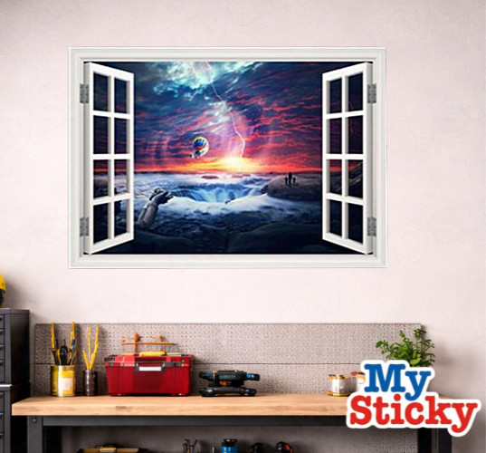 Custom Name Rainbow Drip Graffiti On Brick Wall Decal Personalized 3D Room Decor