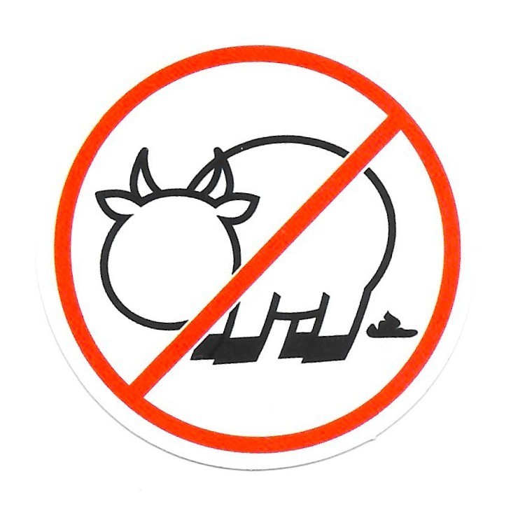No Bullsh*t Cow Vinyl Sticker Die Cut Funny Sarcastic Humorous Journal Scrapbook