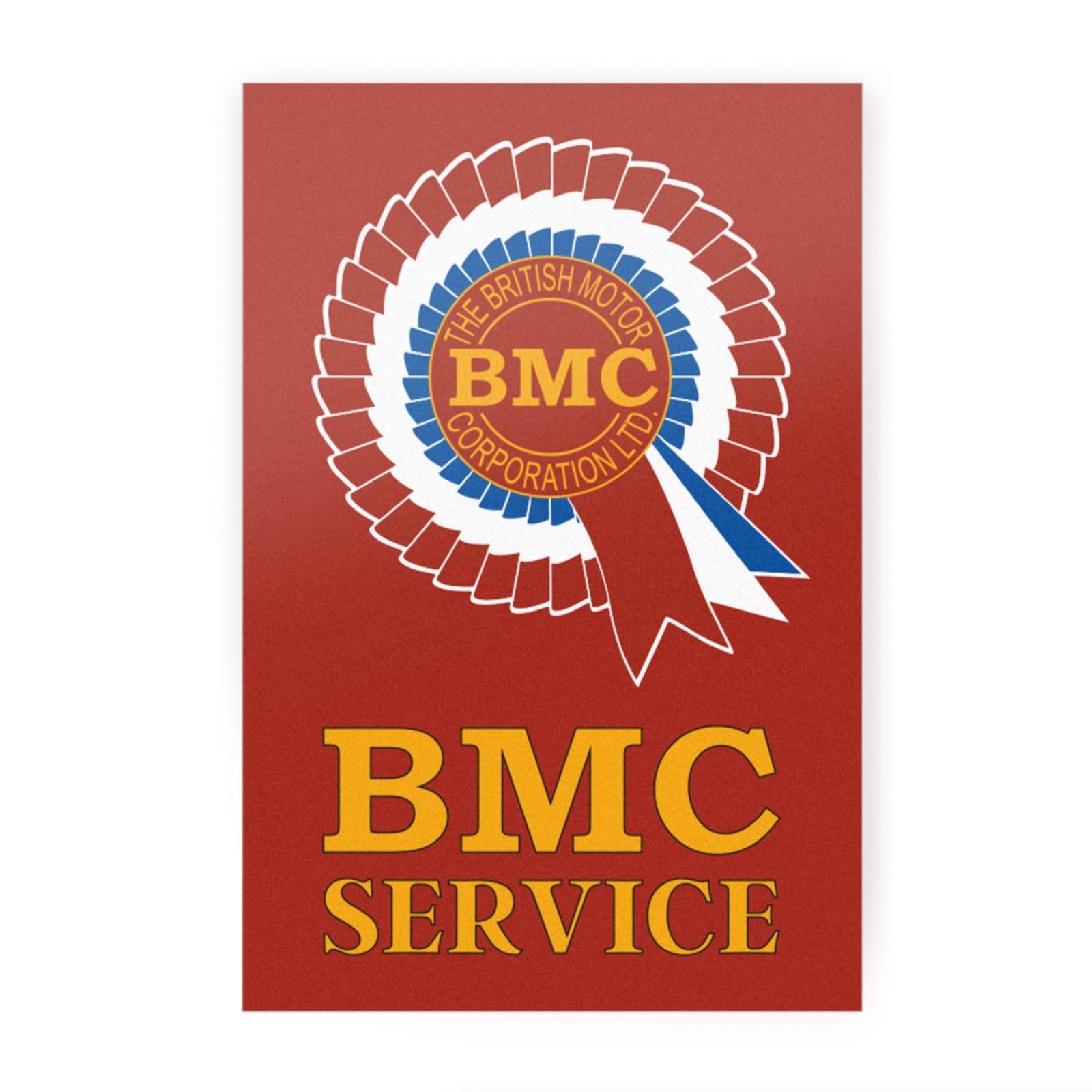 BMC Service Sticker Classic Car Vinyl Decal Official Licensed Product