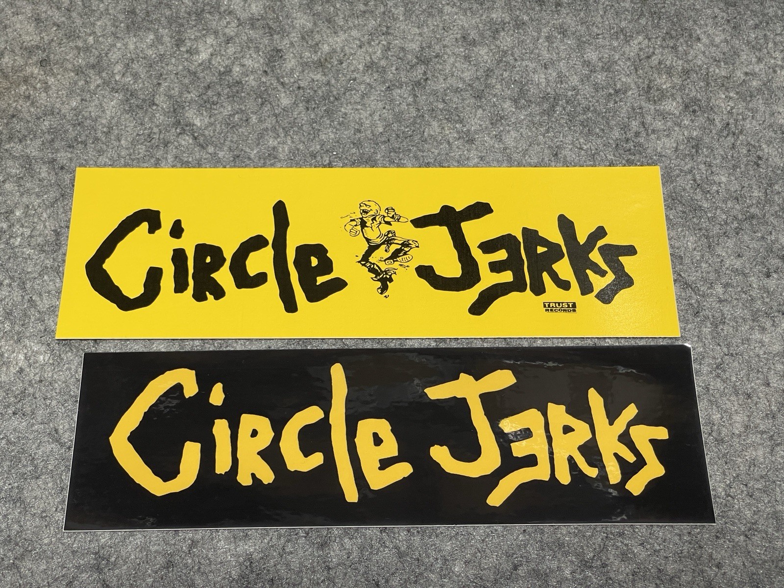 2x Punk Rock Sticker Pack CIRCLE JERKS Hardcore Yellow Black Band Official Merch