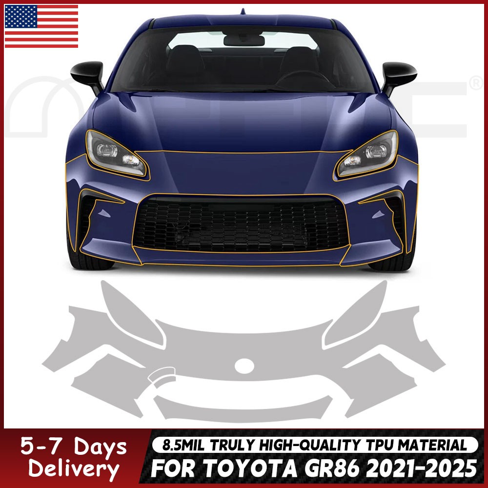 For Toyota GR86 2021-2025 Precut Paint Protection Film Gloss Clear PPF TPU