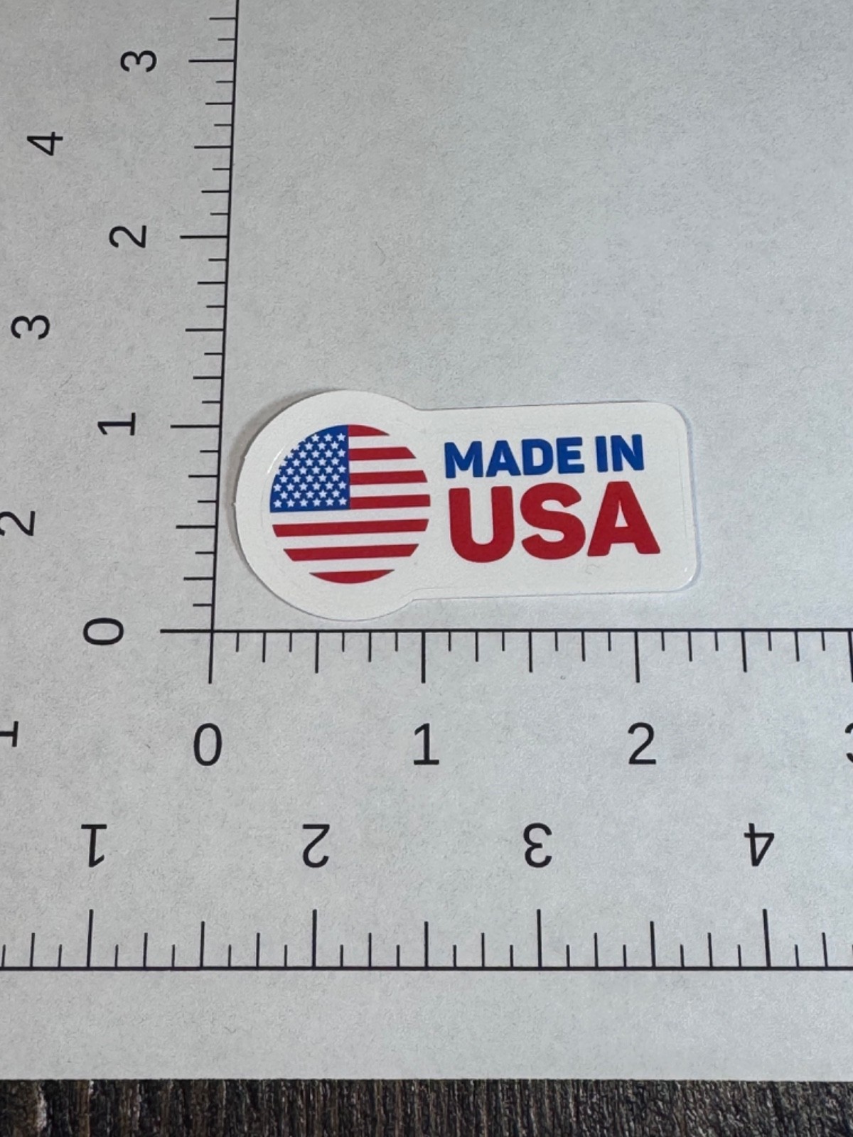 Patriotic sticker – Made In USA Flag Decal 2”