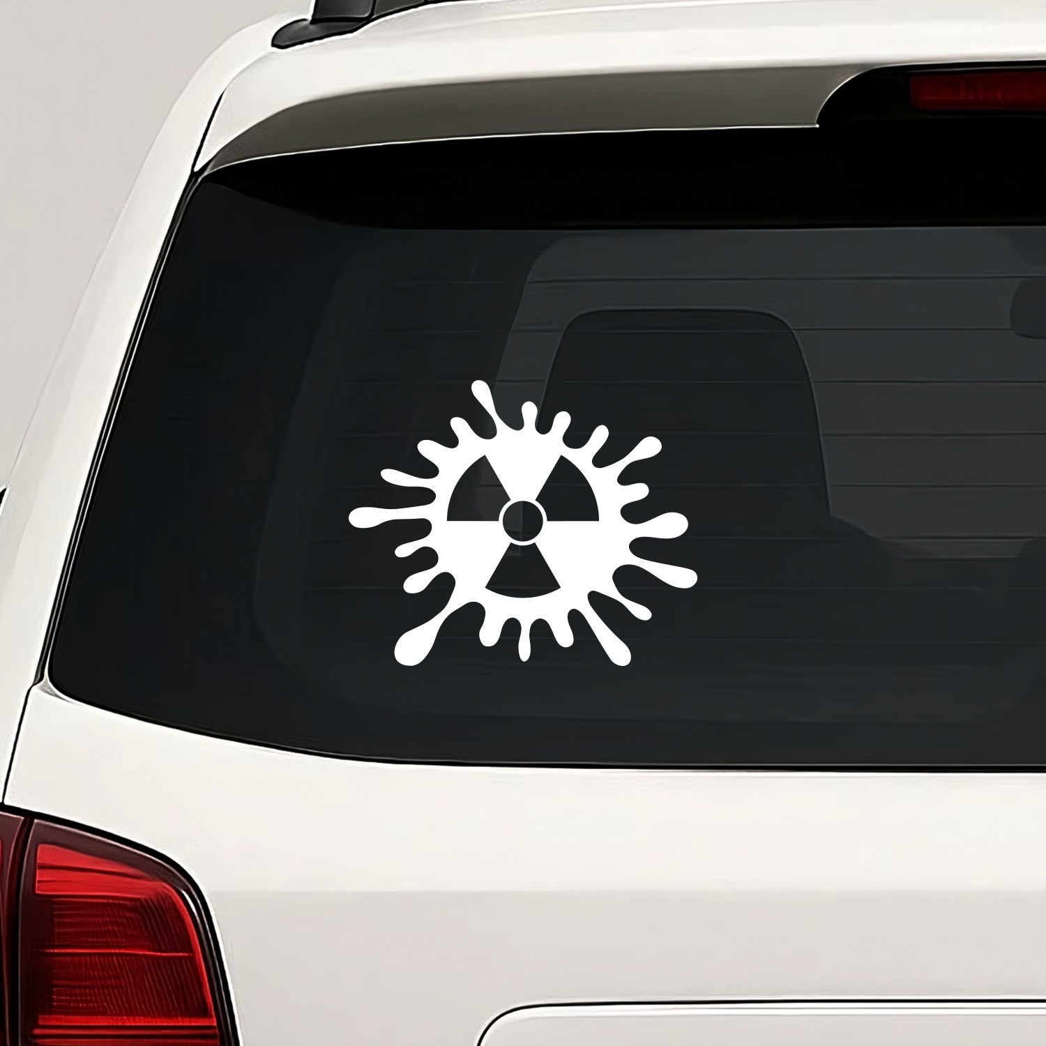 Paint Splash Radioactive Vinyl Die Cut Decal Sticker – Danger Radiation Sign