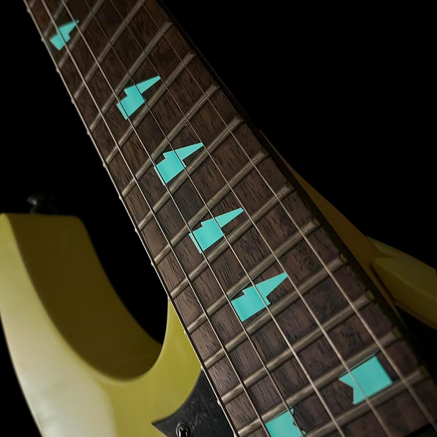 Lightning Bolts Glow in the Dark Guitar Fingerboard Fret Markers Inly Sickers