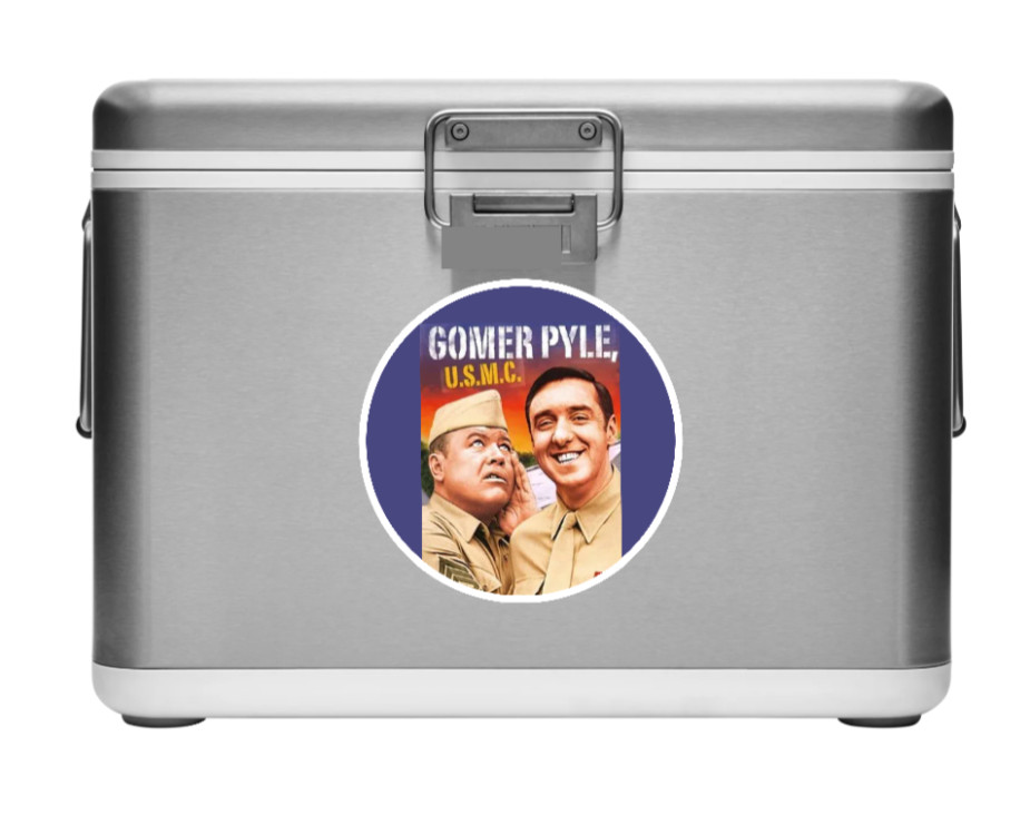 Gomer Pyle (Classic TV) 4" Vinyl Decal Car Truck Cooler Laptop Grill Smoker