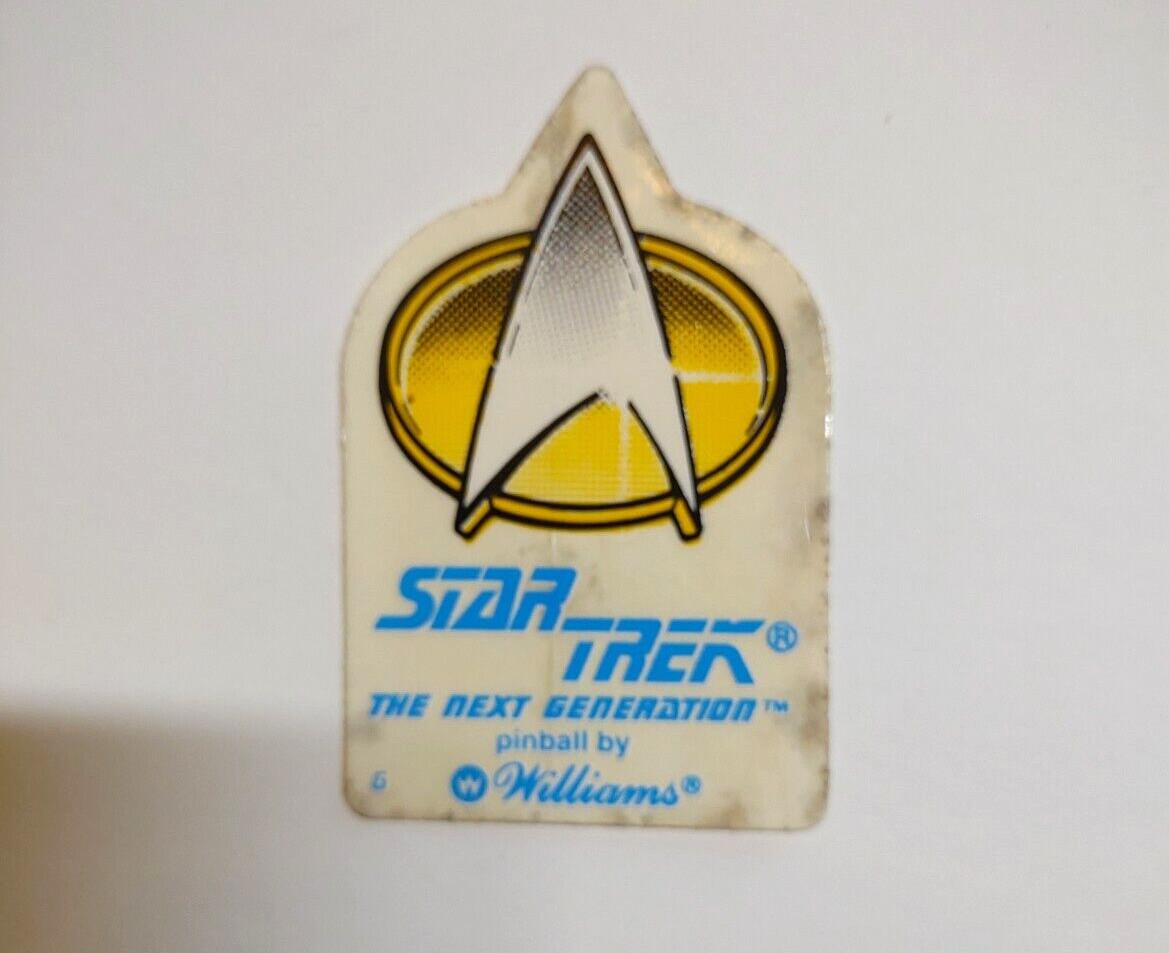 Williams Star Trek The Next Generation Pinball Decal Sticker Promo Original