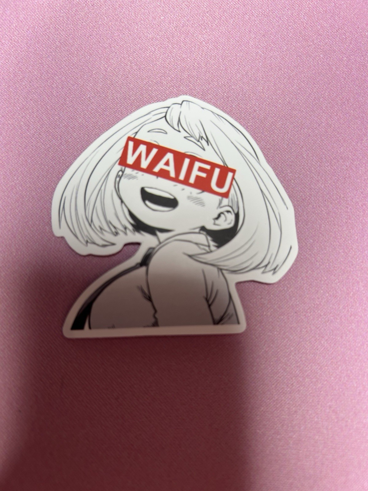 black and white waifu lewd stickers #15