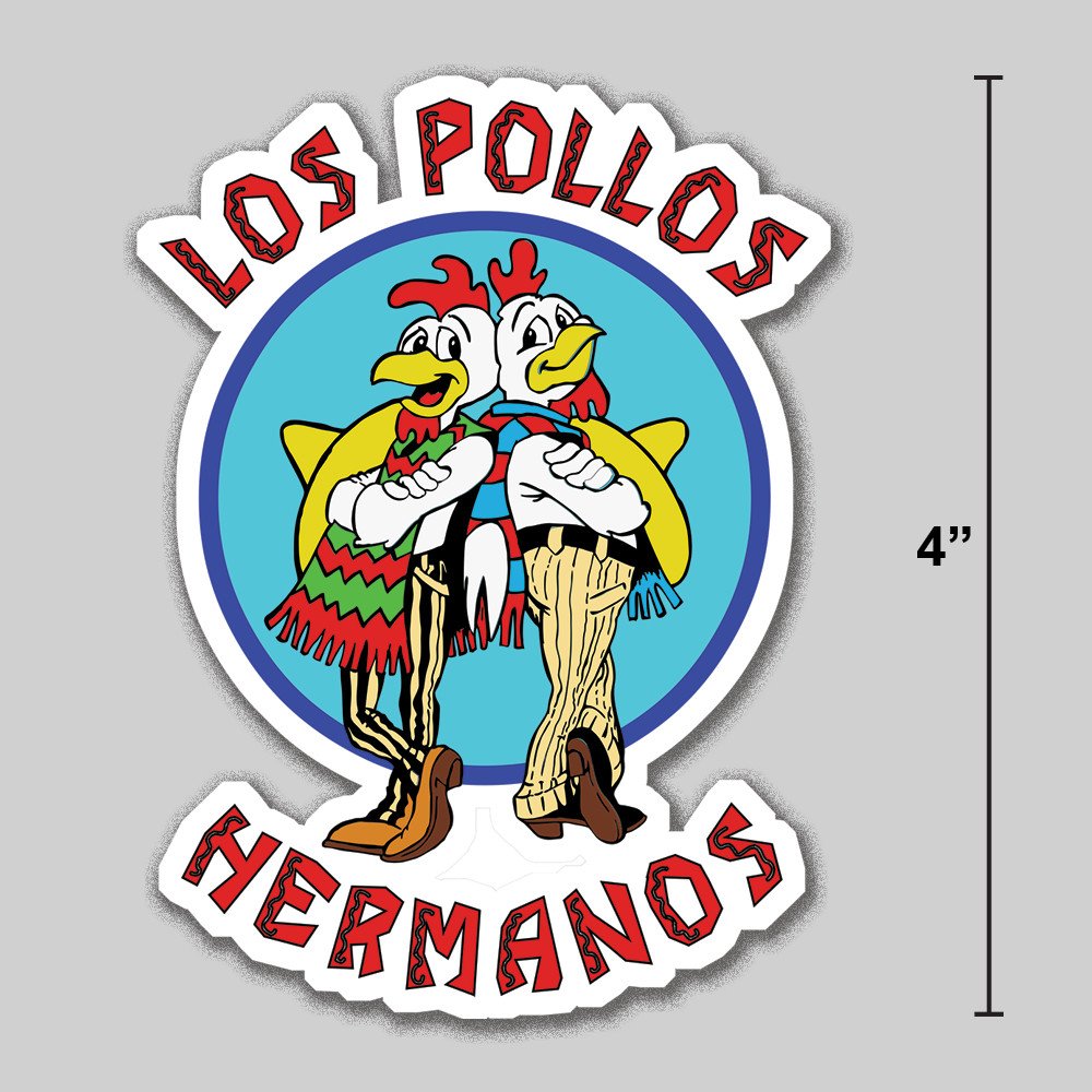 Los Pollos Hermanos Sticker Breaking Bad Better Call Saul 4" Vinyl Decal