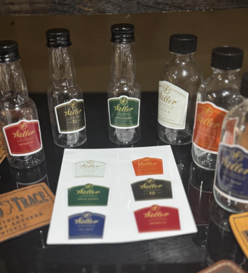 Vinyl Bottle Label Stickers – Weller Wheater Bourbon Vertical – 6 Stickers