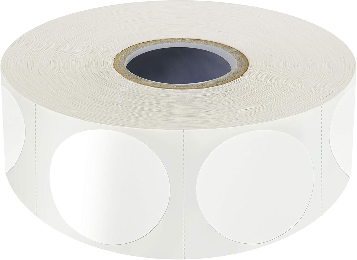 Mega Roll of 1500 Self-Adhesive 1" Round Labels for Effortless Organization