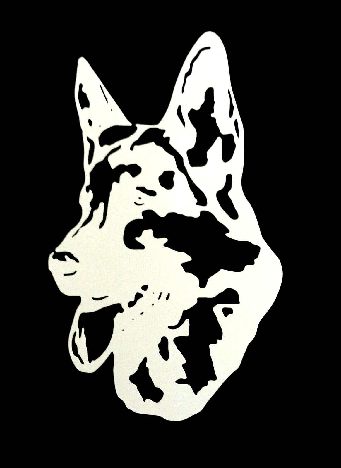 PERSONALIZED DOG'S NAME-GERMAN SHEPHERD/ VINYL DECAL STICKER 5 1/2 Inch