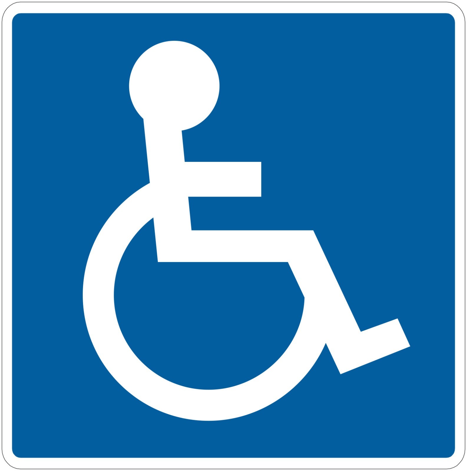 Handicap Sign Indoor Wall Vinyl Decal Sticker 5" – 34" kids decor