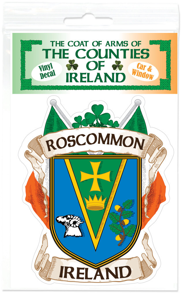 County Roscommon Ireland Irish Decal Sticker