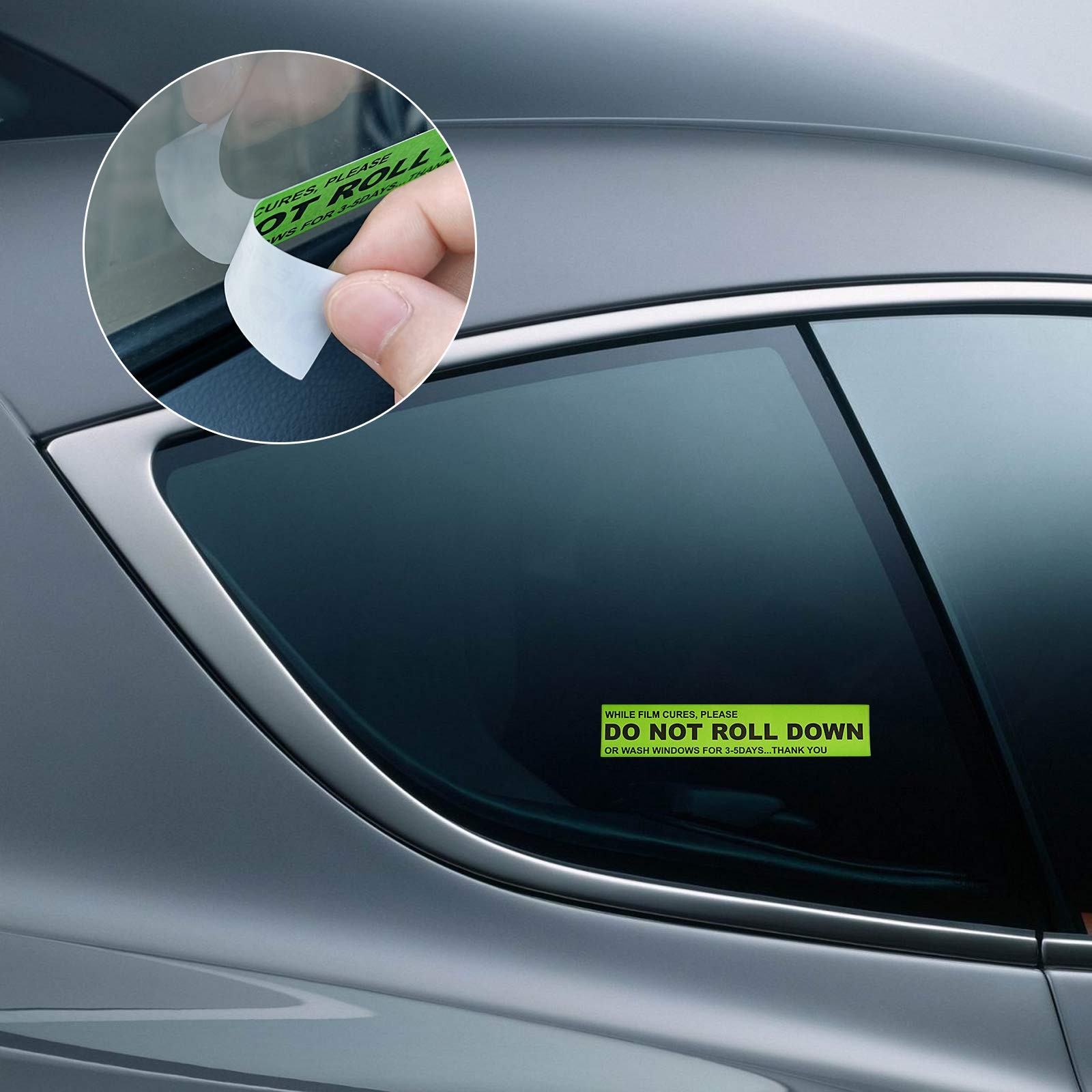 100pcs/roll DO NOT ROLL Down Automotive Self-Adhesive Stickers Warning Label …