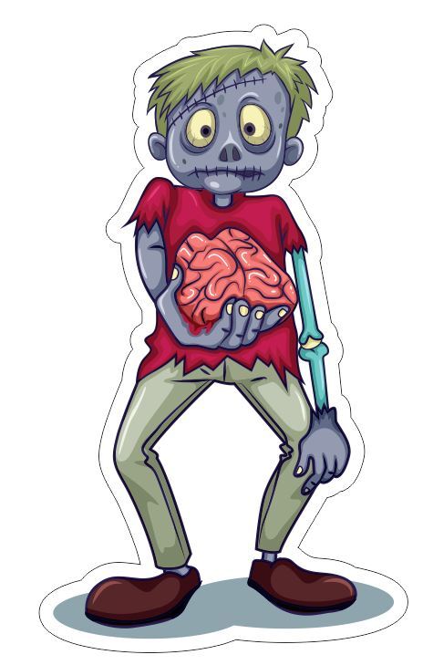 Zombie Monster Sticker A06