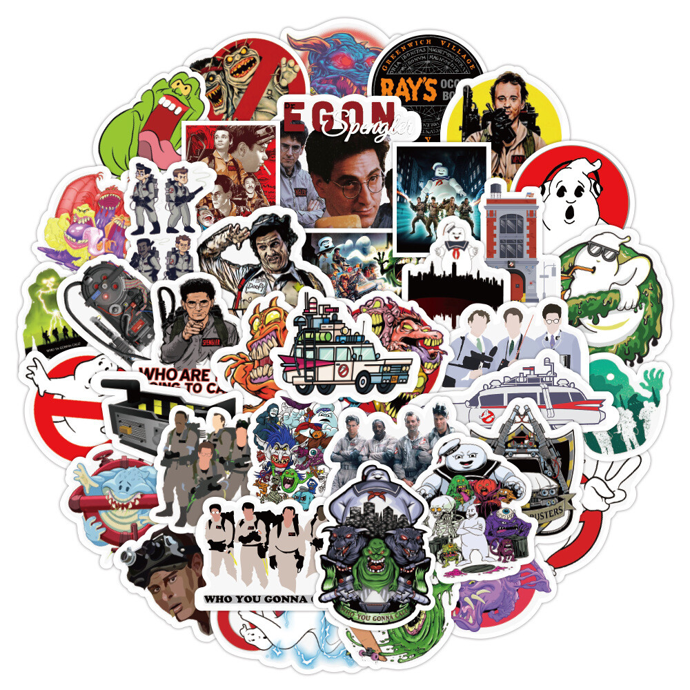 100Pcs Ghostbusters Sticker for Teens Girl Scrapbooking Water Bottles Waterproof