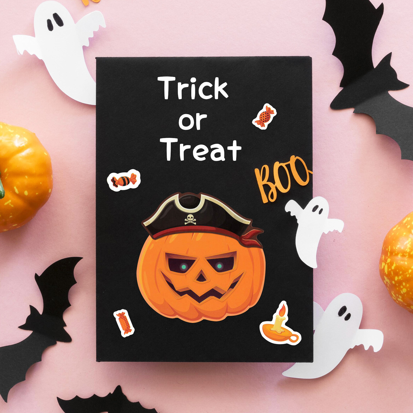 ​Wrapables Make Your Own Halloween Stickers (24 Sheets), Make A Face Stickers