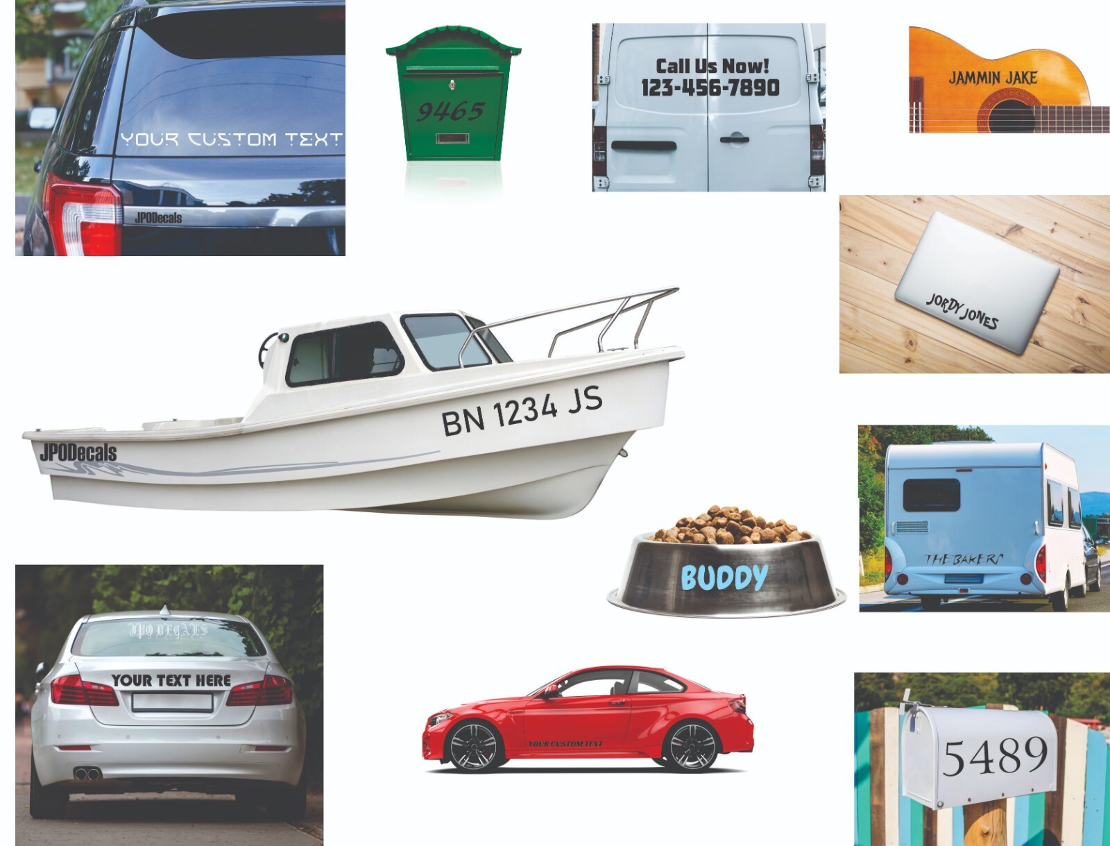 9 Inch Custom Lettering Or Numbers Vinyl Decal Transfer Sticker Premium Vinyl