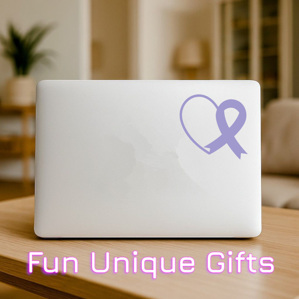 Awareness Ribbon Vinyl Decal Sticker -Multiple Colors & Sizes- SHIPS FREE!