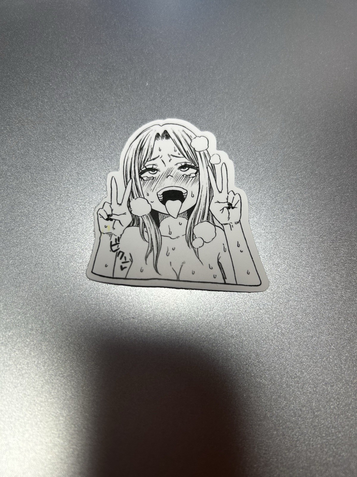 black and white waifu lewd sexy girls stickers #7