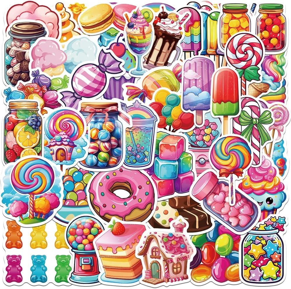 100PCS Cool Car Stickers – Sports Cars, SUVs, Sedans, and Race Cars Vinyl Decals