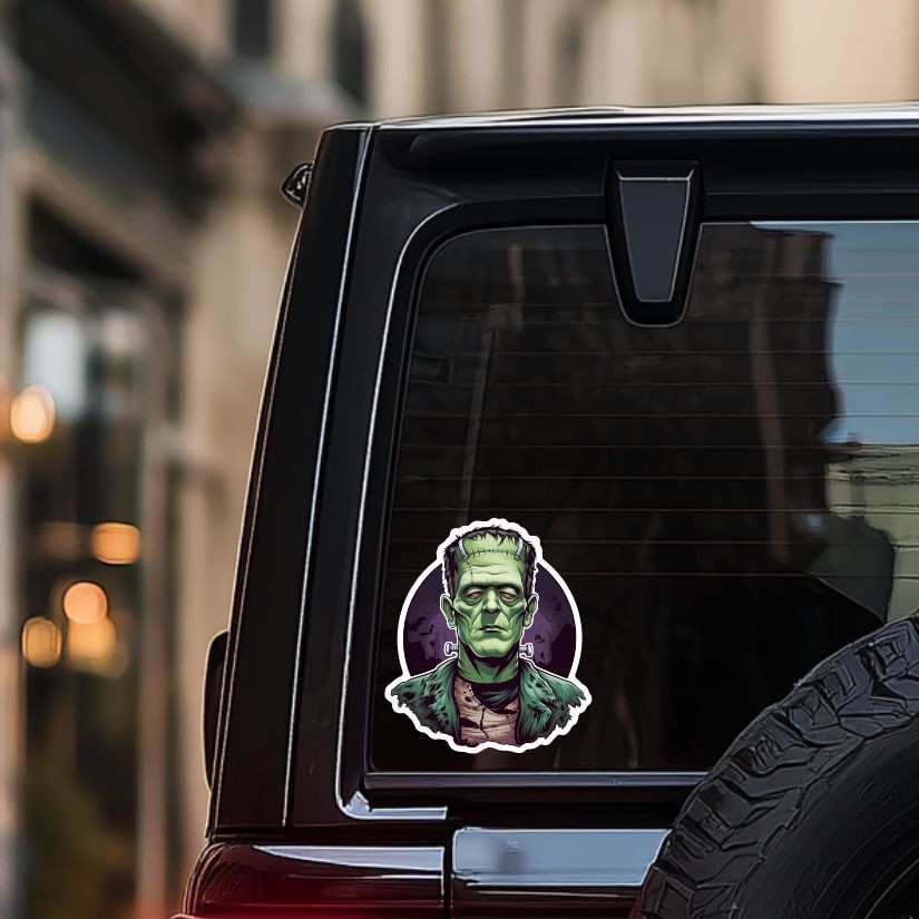Frankenstein , Haloween, Sticker, Peel N' Stick, Different Sizes