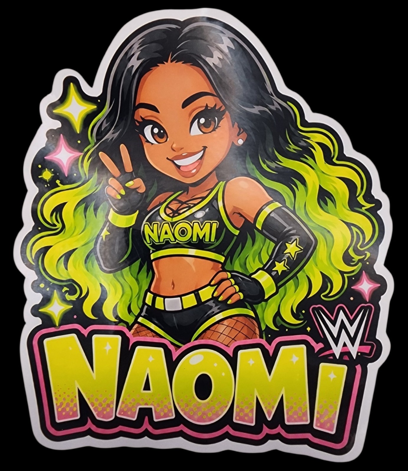 Female Wrestler Waterproof Car Decal Laptop Vinyl Sticker Large