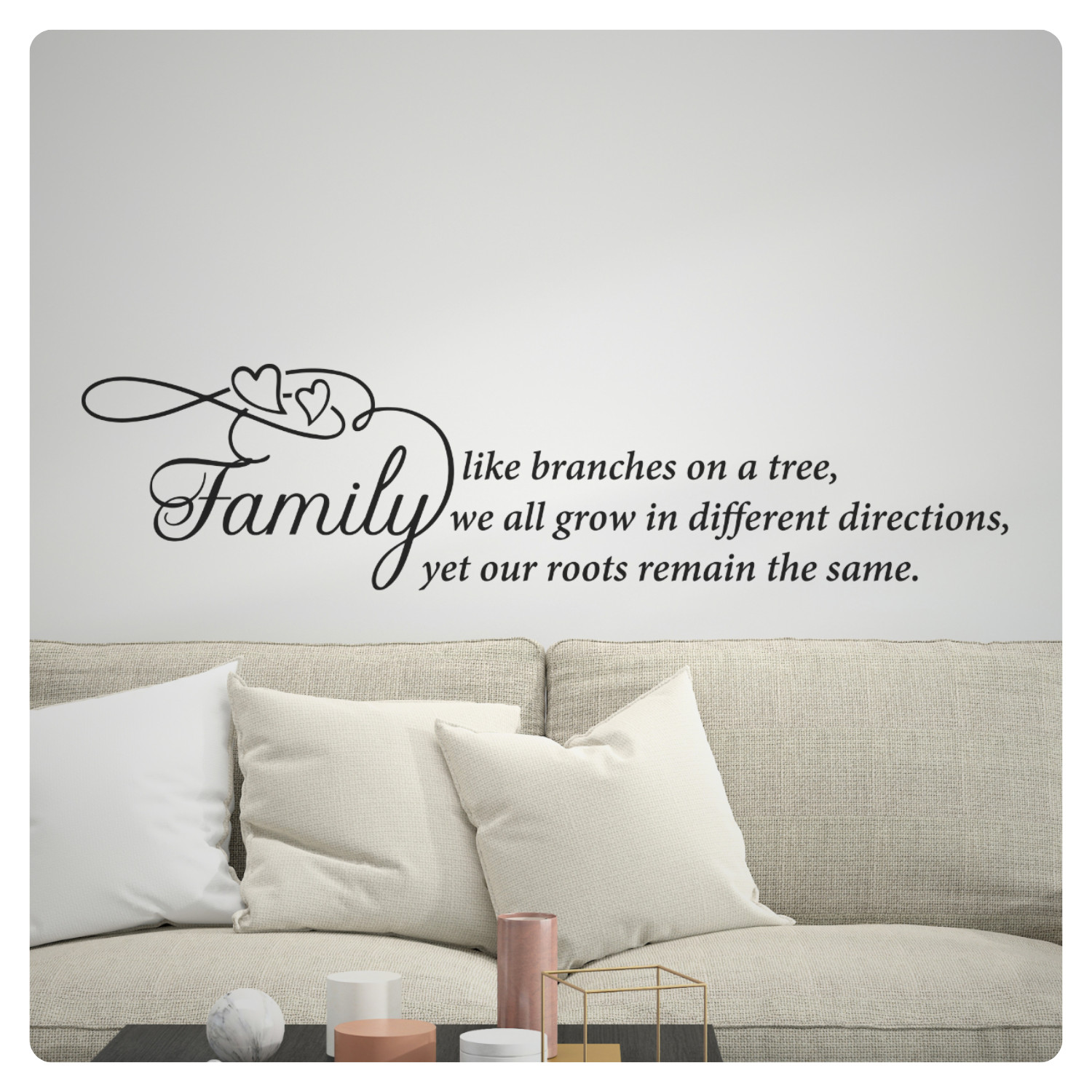 Family Like Branches Inspirational Wall Decal Sticker Quote Home Vinyl Decor