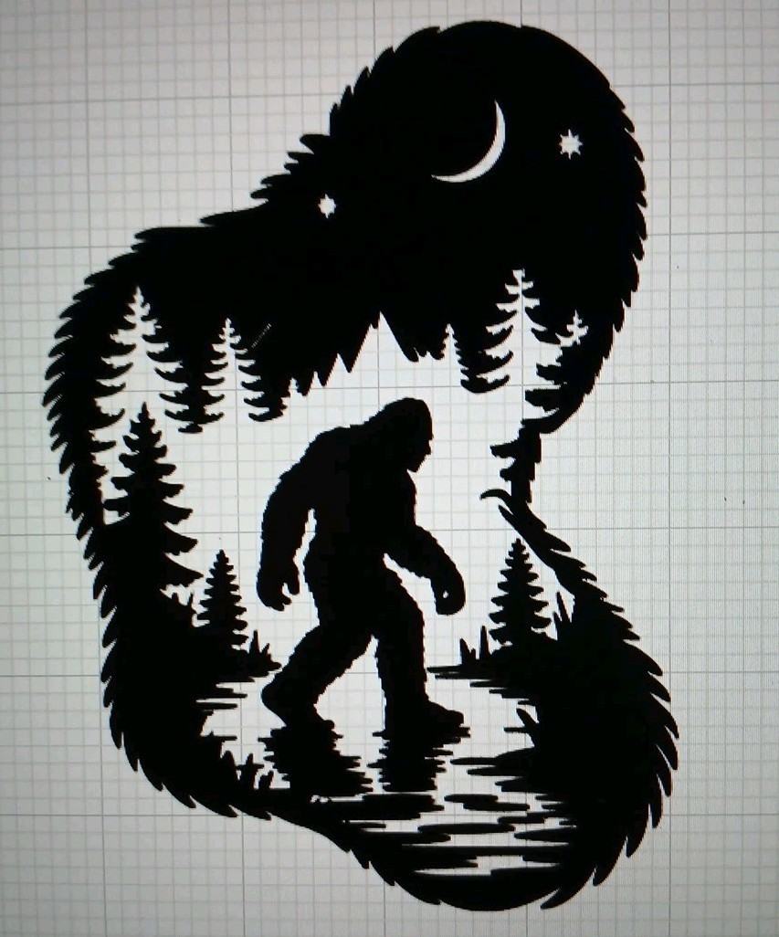 Bigfoot Landscape Decal