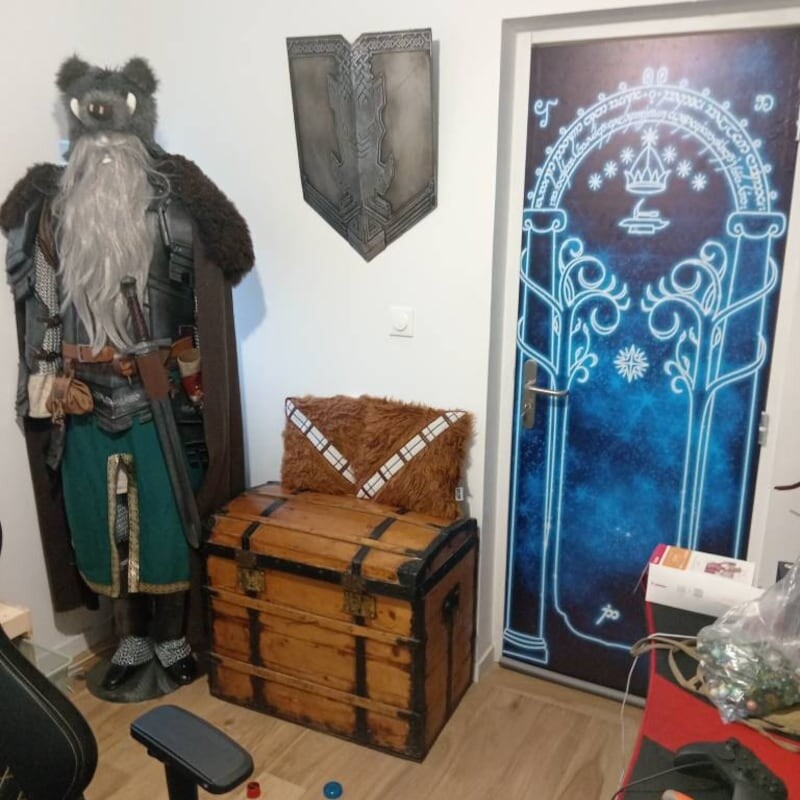 Magic Gates Door Mural, Peel and Stick, Removable, Sticker, Cover. Wall, Fridge