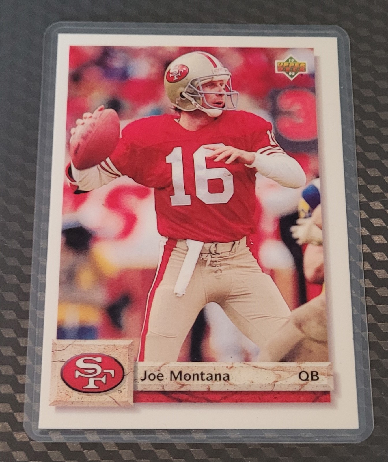 Joe Montana SF 49ERS Football Card HOF Fridge/Locker/Cabinet Laminated Magnet