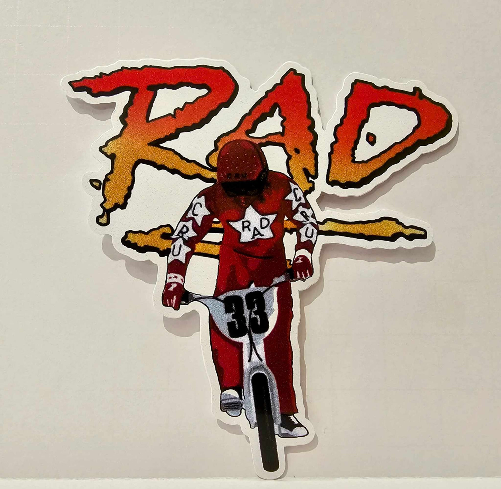 RAD | RAD Movie | Cru Jones | Rad Racing | Helltrack | BMX | 4" Vinyl Sticker |