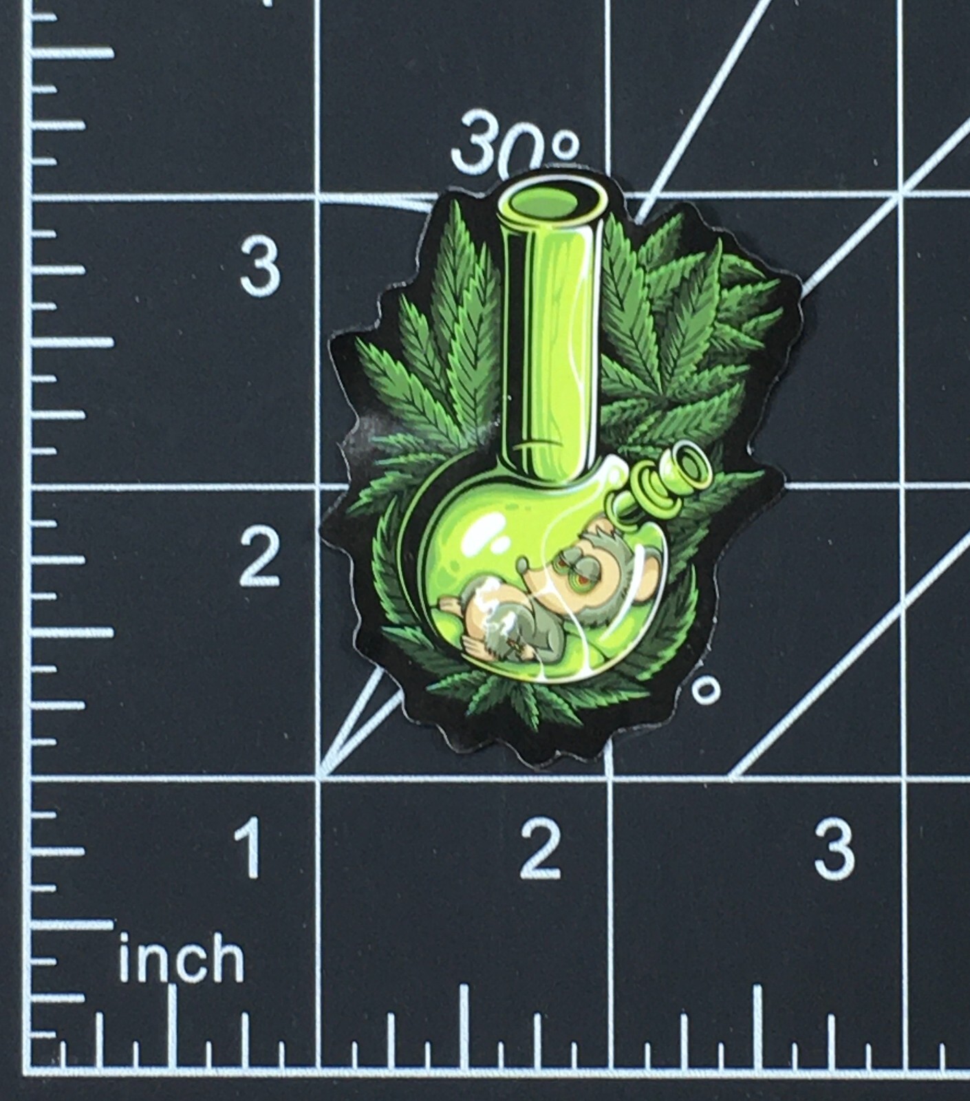 High Mouse Bong – Vinyl Sticker Marijuana Weed Green Pot Leaf Durable
