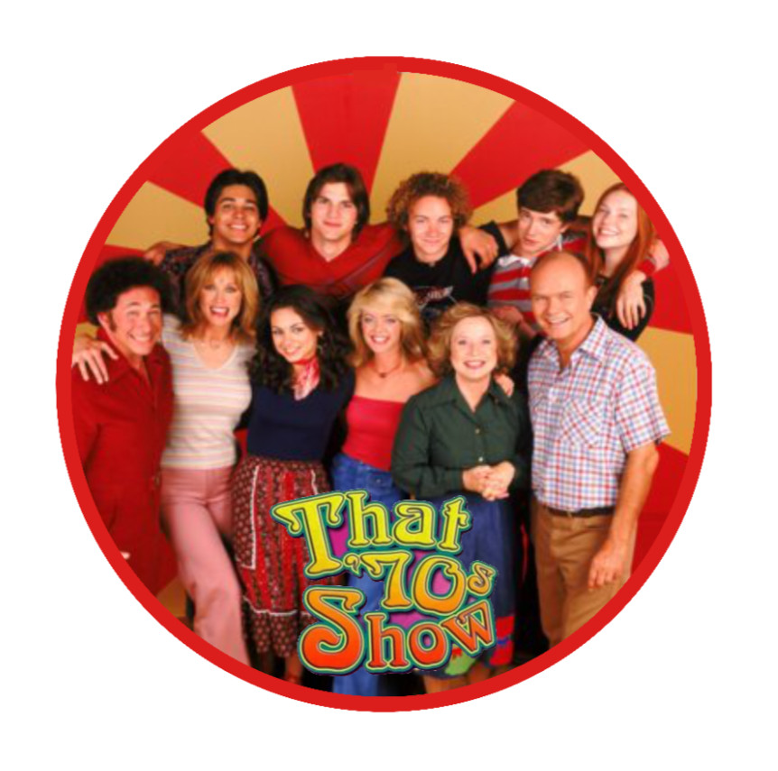 TV – That 70's Show (Cast) – 4" Vinyl Decal Handmade Laptop Decor Vehicle Cooler