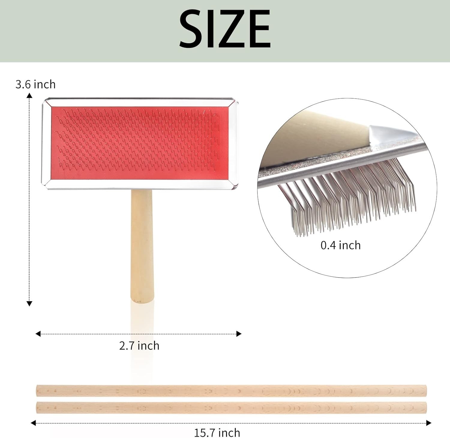 Wool Blending Board Carding Brush Set with Board and Brush for Rolags