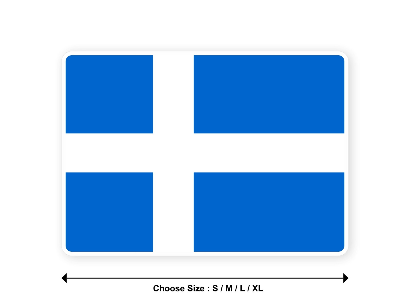 Sticker flag SHETLAND united kingdom county 3,9"(S) -11"(XL) decal