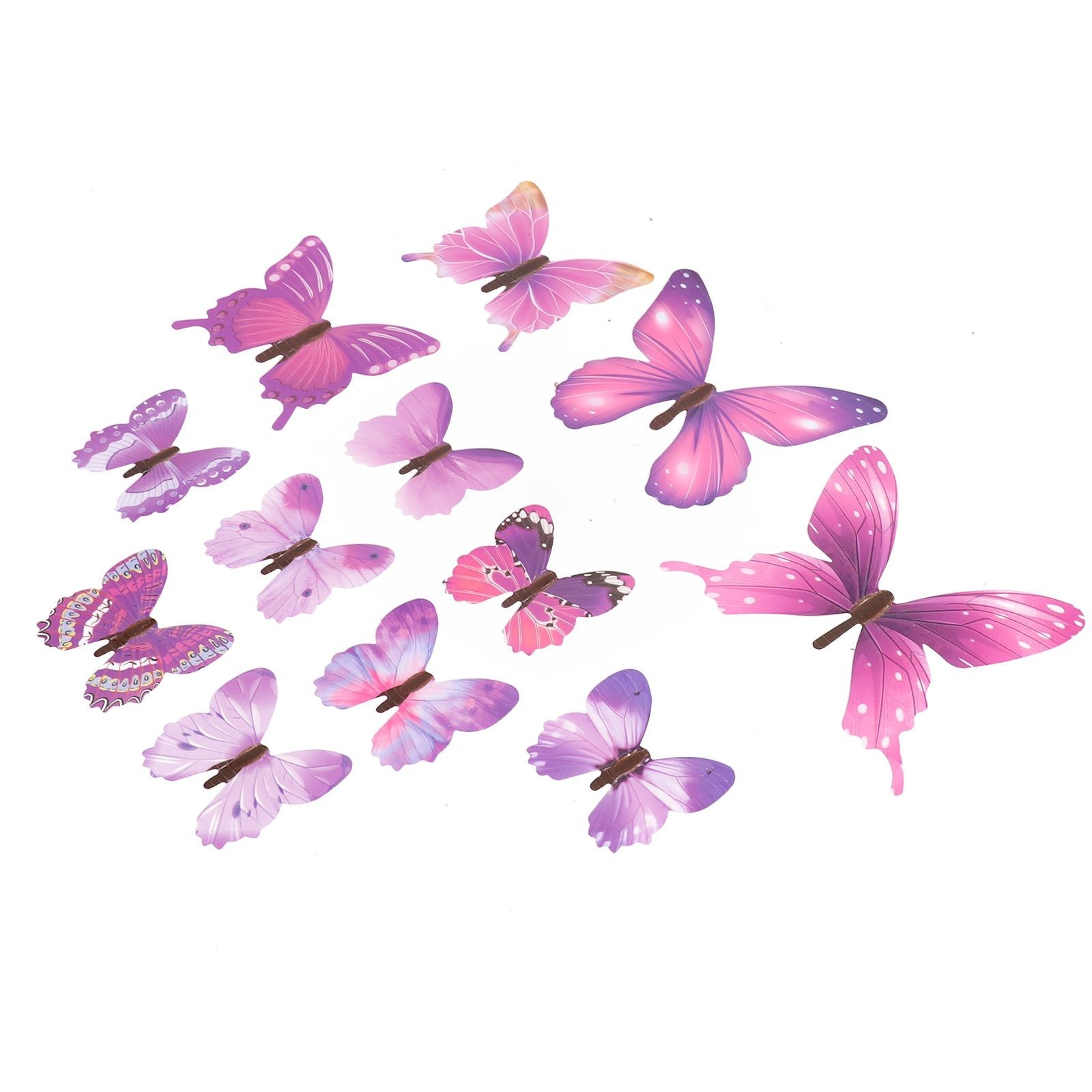 3D Stickers Three-dimensional Luminous Simulation Butterfly Luminous Sticker/PVC