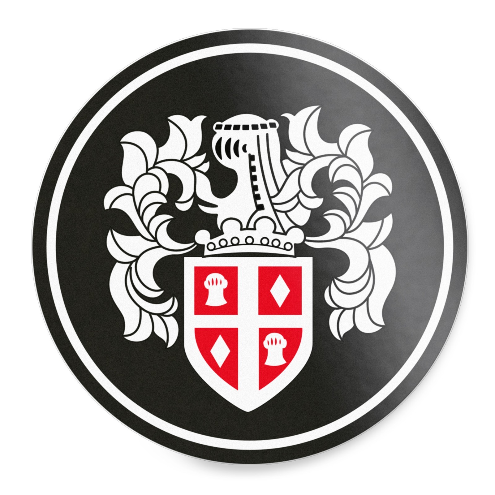 Austin Cars Crest Sticker Black Circular Classic Car Decal Licenced Product