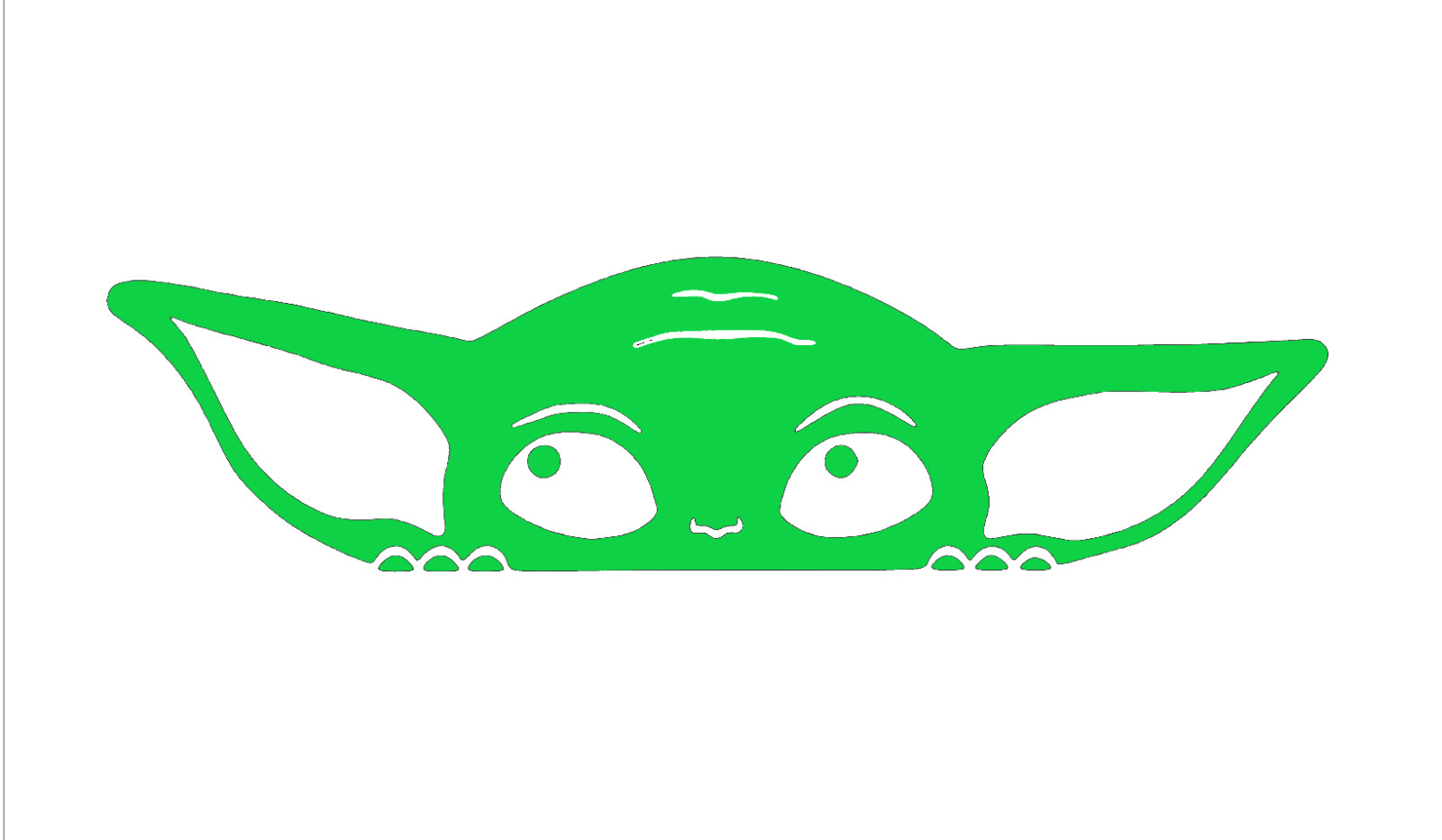 BABY YODA, GROGU, STAR WARS, Decal Stickers for Cars, Windows, Laptops, Tablets.