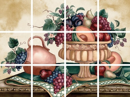 Fruitful Season Ideastix Mural 12 Piece Mural Peel and Stick Décor
