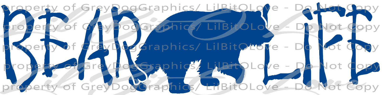Bear Life Vinyl Decal 22.5 X 5.6 Hunt Hunter Hunting Grizzly Black Bear Sticker