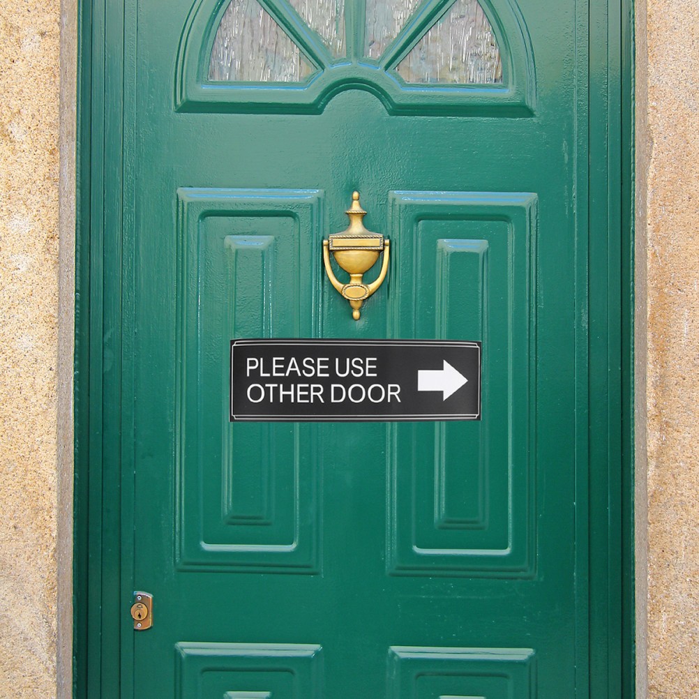 6Pcs Door Decor Please Use Other Door Stickers for Waterproof Indoor Use