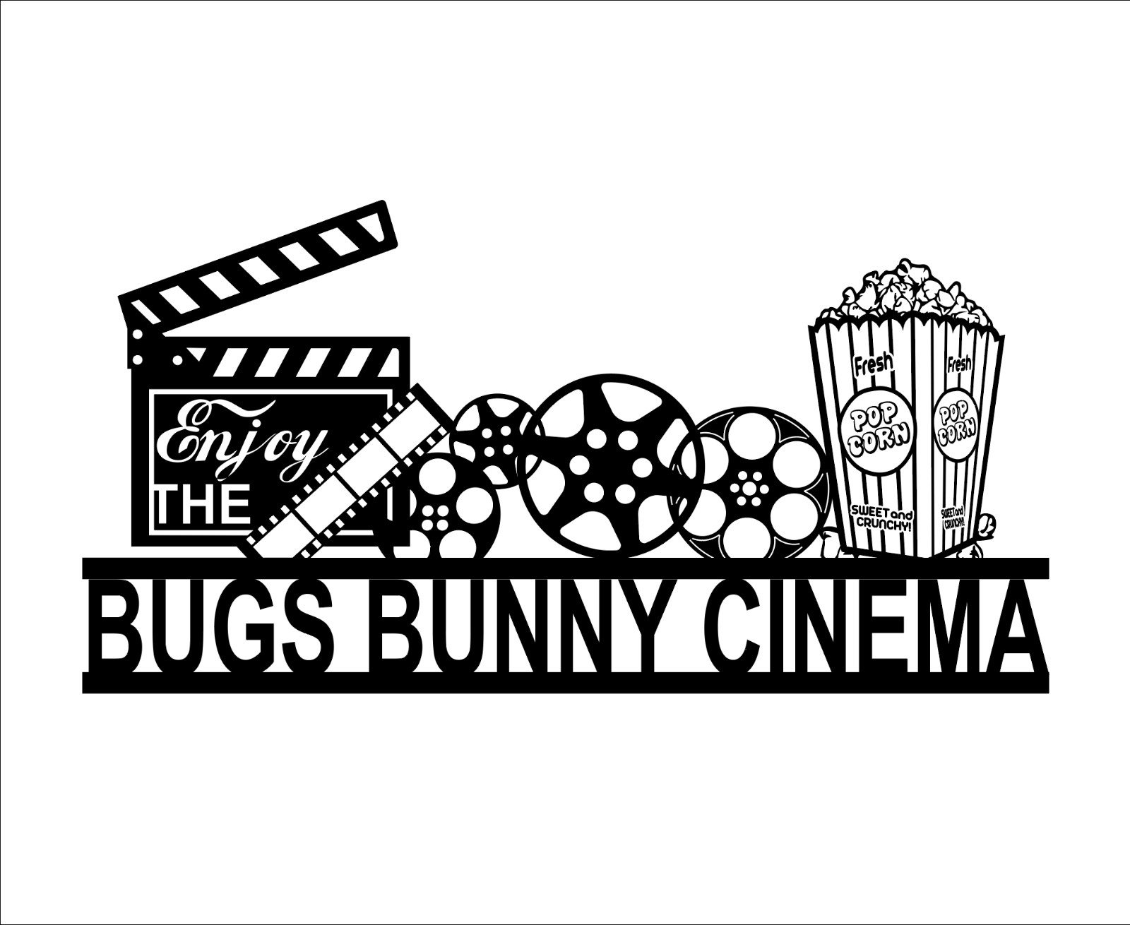 Interior Removable Cinema Movie Theater Wall Decals