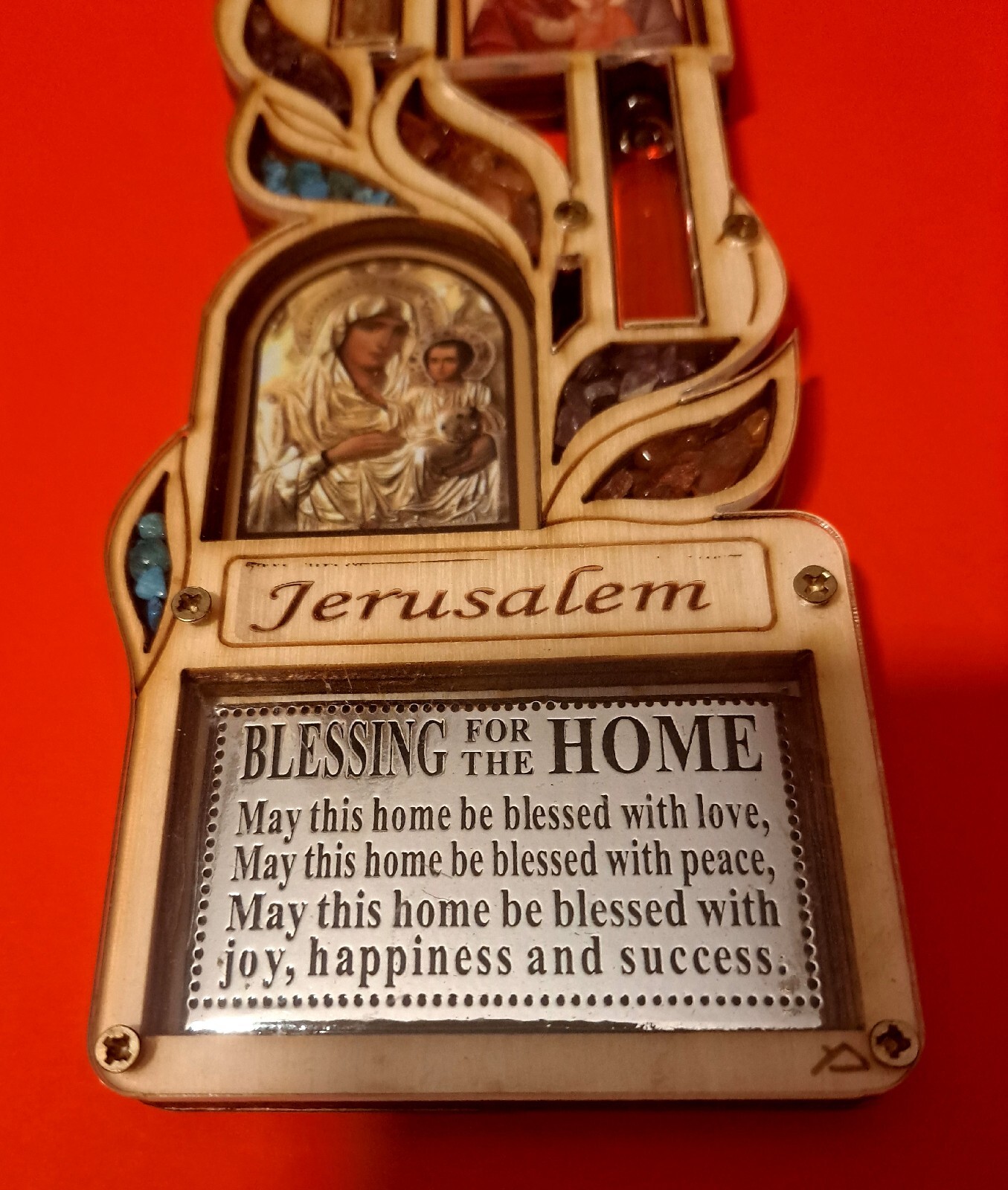 wall decor, Religious Orthodox Church, Blessing For The Home, Made In Jerusalem.