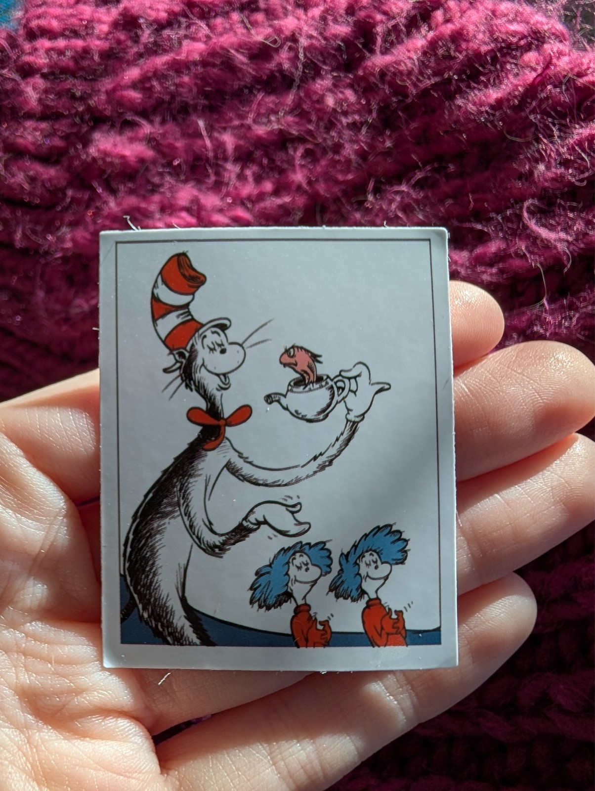 Dr. Seuss Sticker, Cat in hat, Thing 1, Thing 2