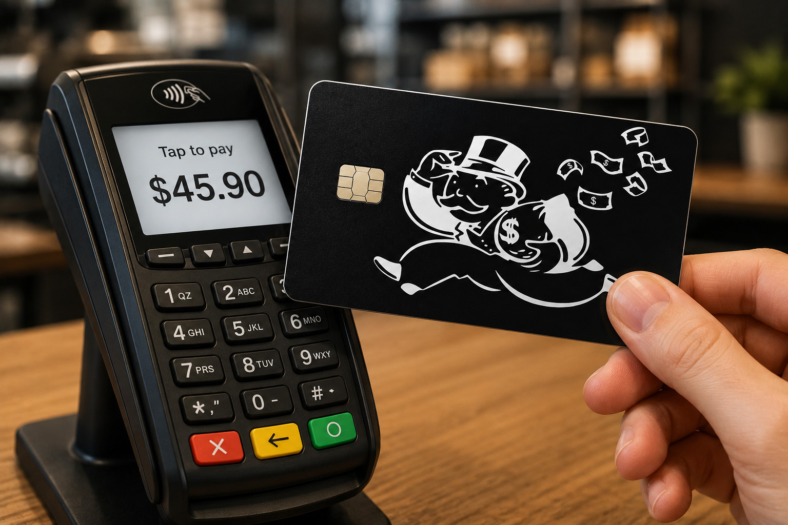 Monopoly Money Bag Credit Card Skin Funny Debit Card Sticker Irony