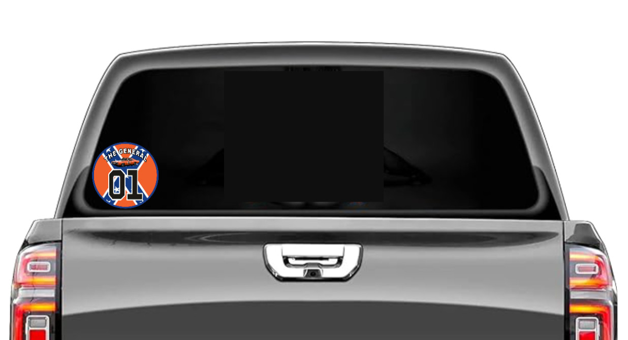Dukes of Hazzard's "The General" – 4" Handmade Vinyl Decal Truck Cooler Decor 26